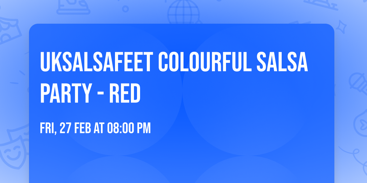 Uksalsafeet Colourful Salsa Party - RED