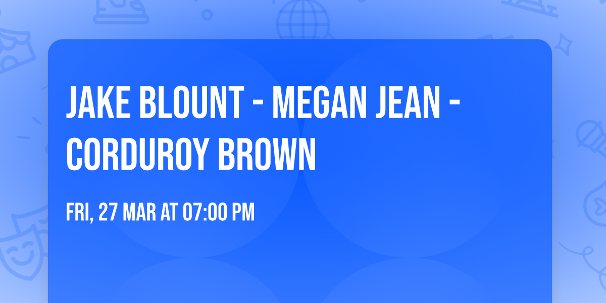 Jake Blount - Megan Jean - Corduroy Brown