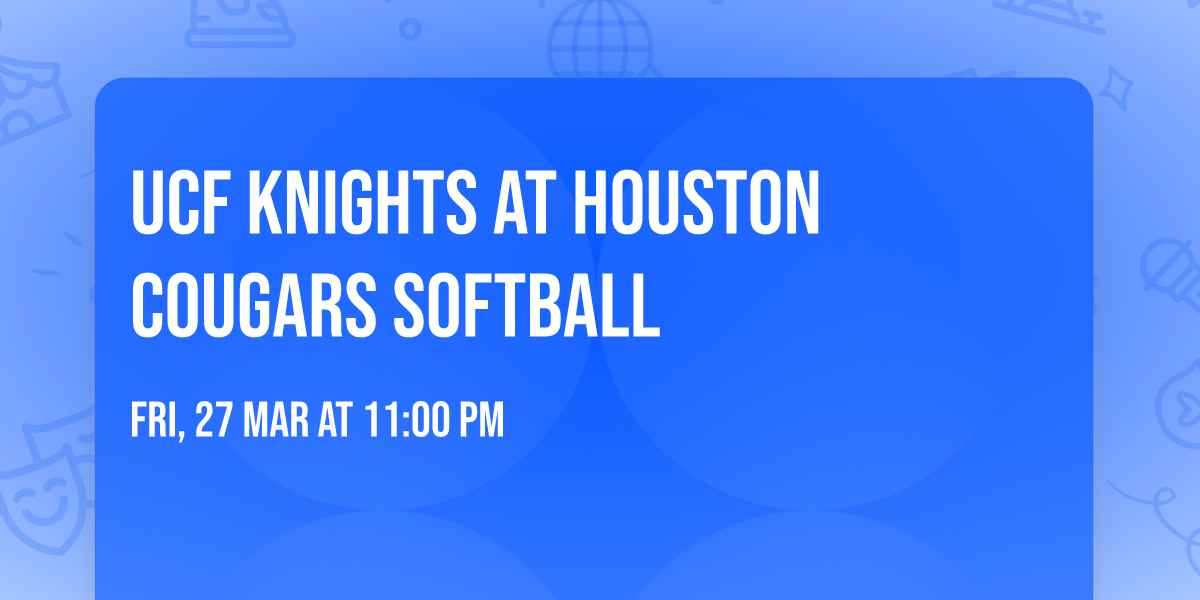 UCF Knights at Houston Cougars Softball