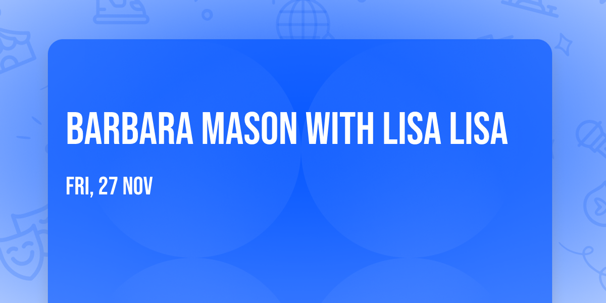 Barbara Mason with Lisa Lisa