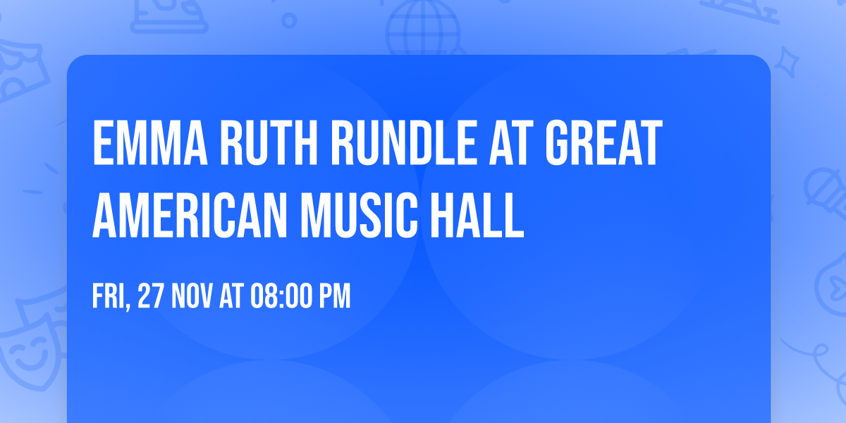 Emma Ruth Rundle at Great American Music Hall