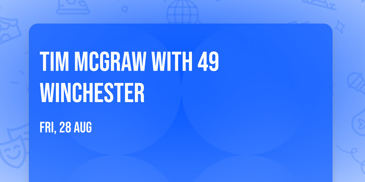 Tim McGraw with 49 Winchester