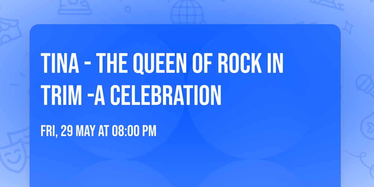 TINA - the Queen Of Rock in Trim -A celebration 