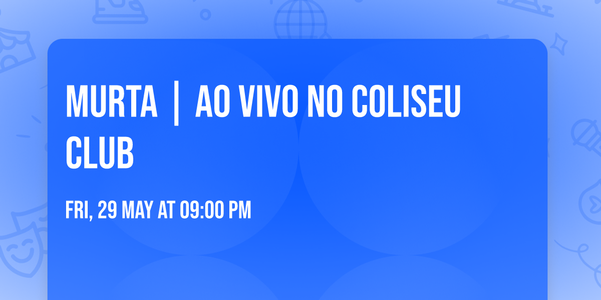 Murta | Ao Vivo no Coliseu Club
