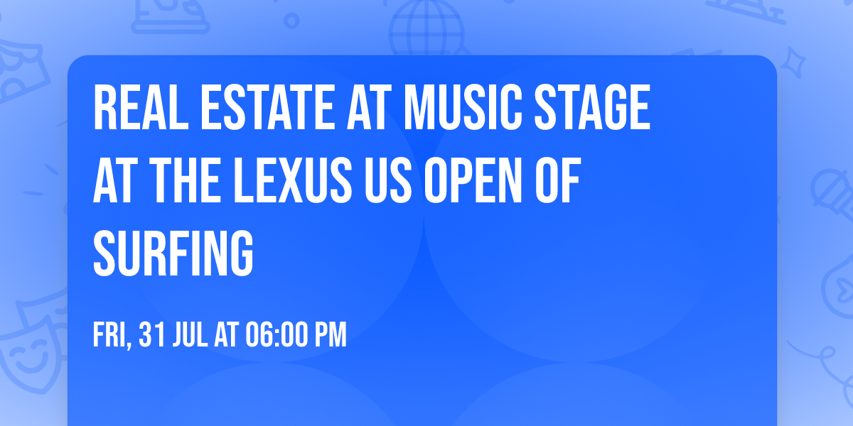Real Estate at Music Stage at the Lexus US Open of Surfing