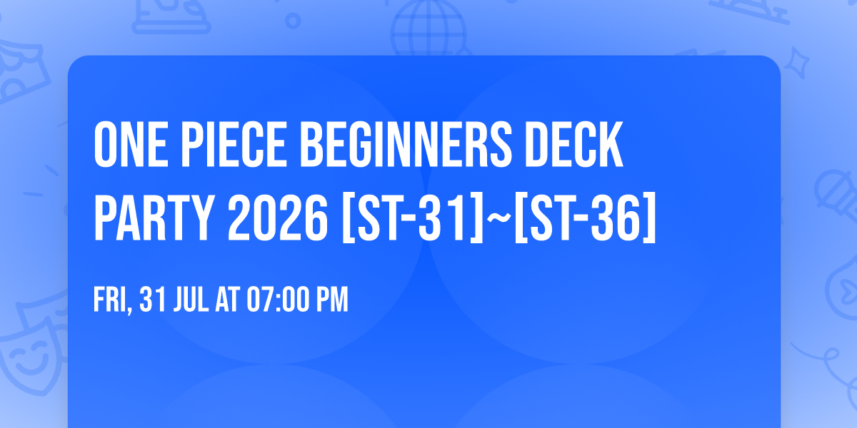 One Piece Beginners Deck Party 2026 [ST-31]~[ST-36] 