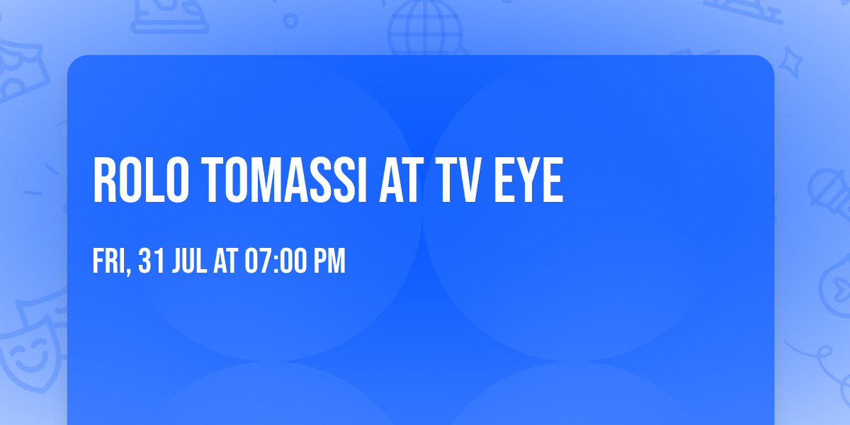 Rolo Tomassi at TV Eye