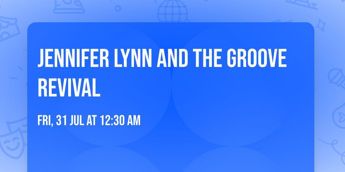 Jennifer Lynn and The Groove Revival