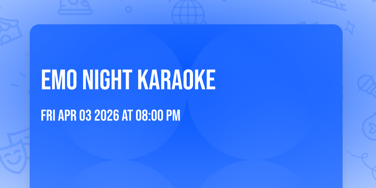 Emo Night Karaoke