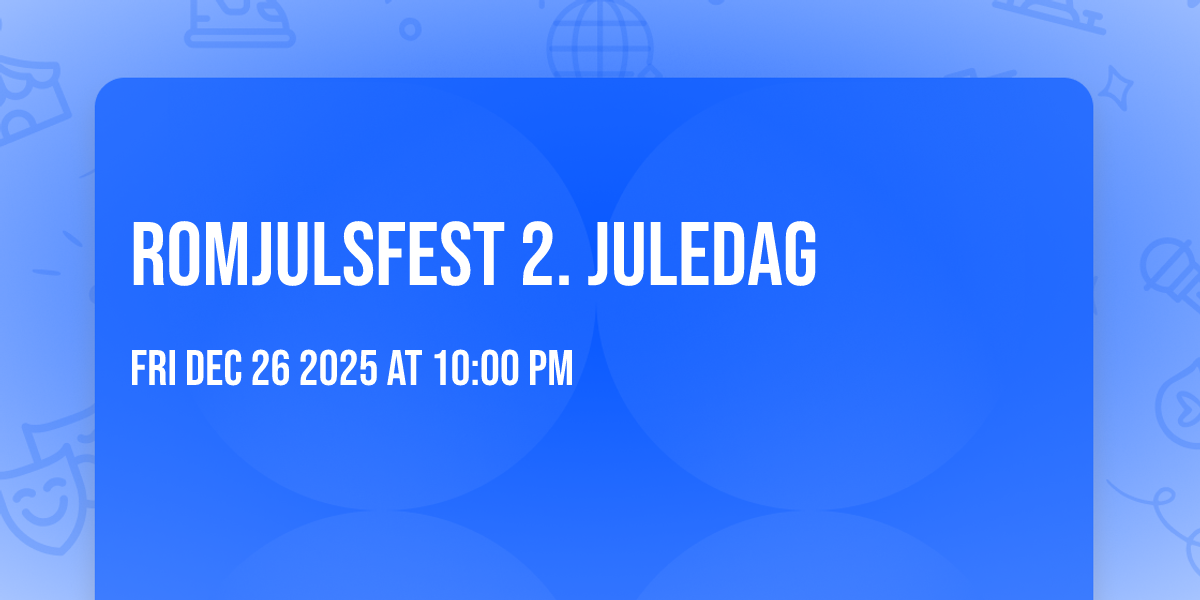 Romjulsfest 2. juledag