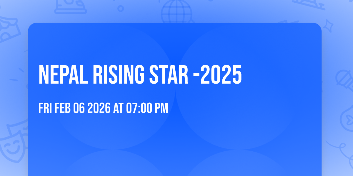 Nepal Rising Star -2025 