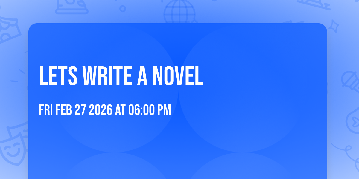 Lets Write a Novel