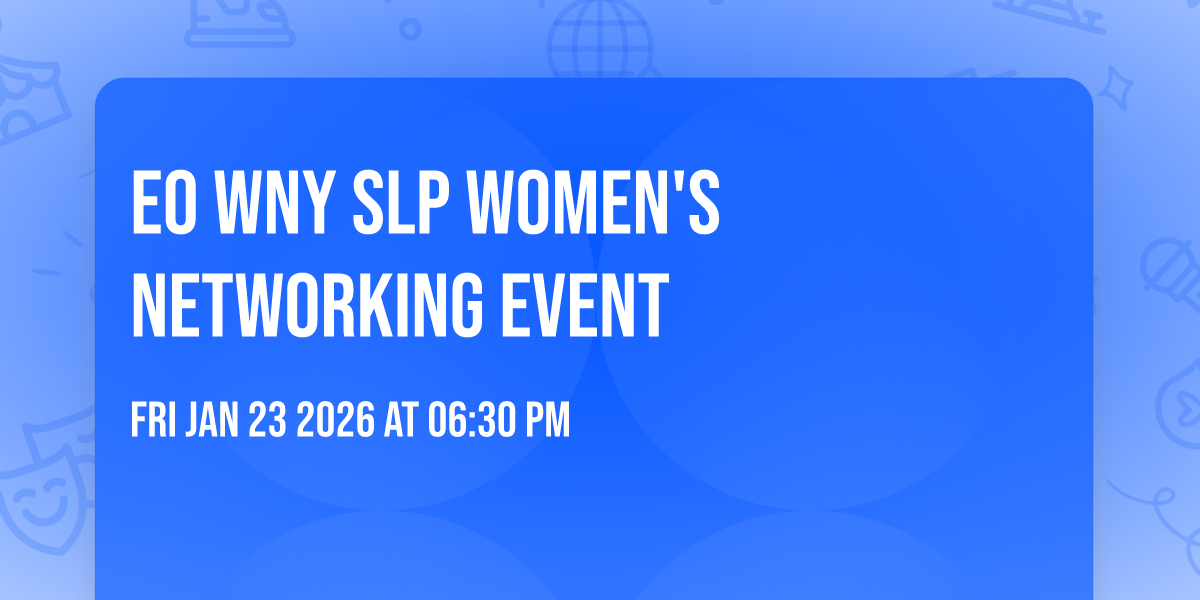 EO WNY SLP Women's Networking Event