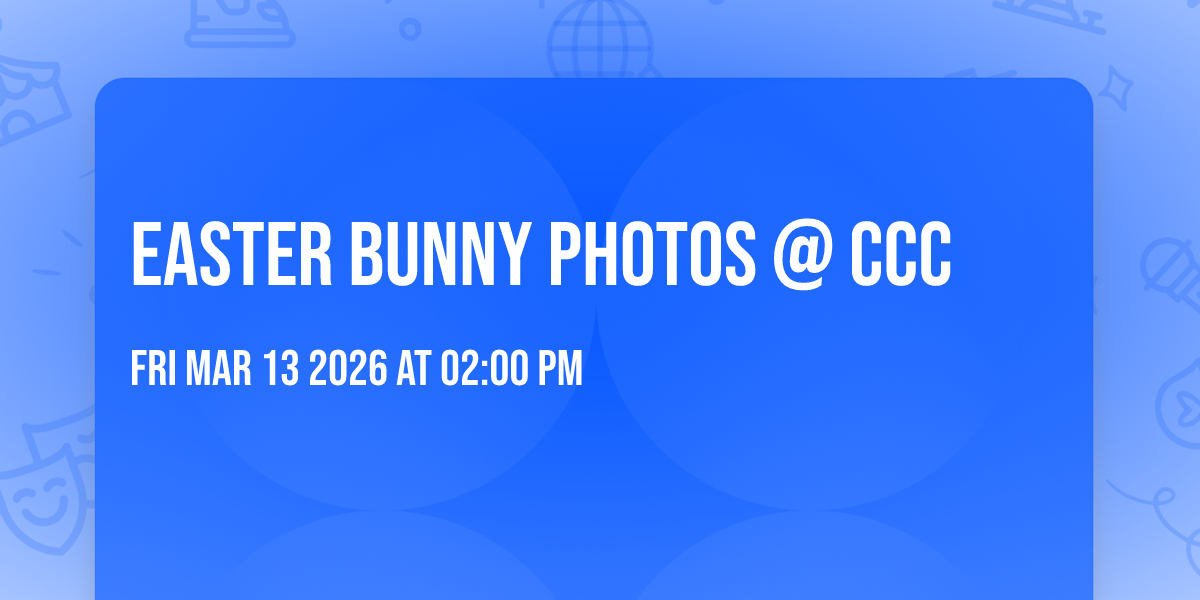 Easter Bunny Photos @ CCC