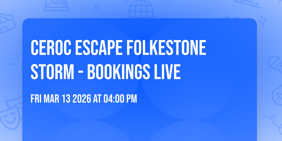 Ceroc Escape Folkestone Storm - Bookings live
