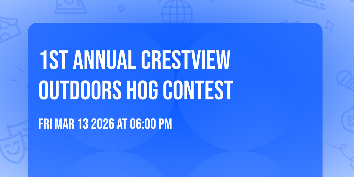 1st Annual Crestview Outdoors Hog Contest 