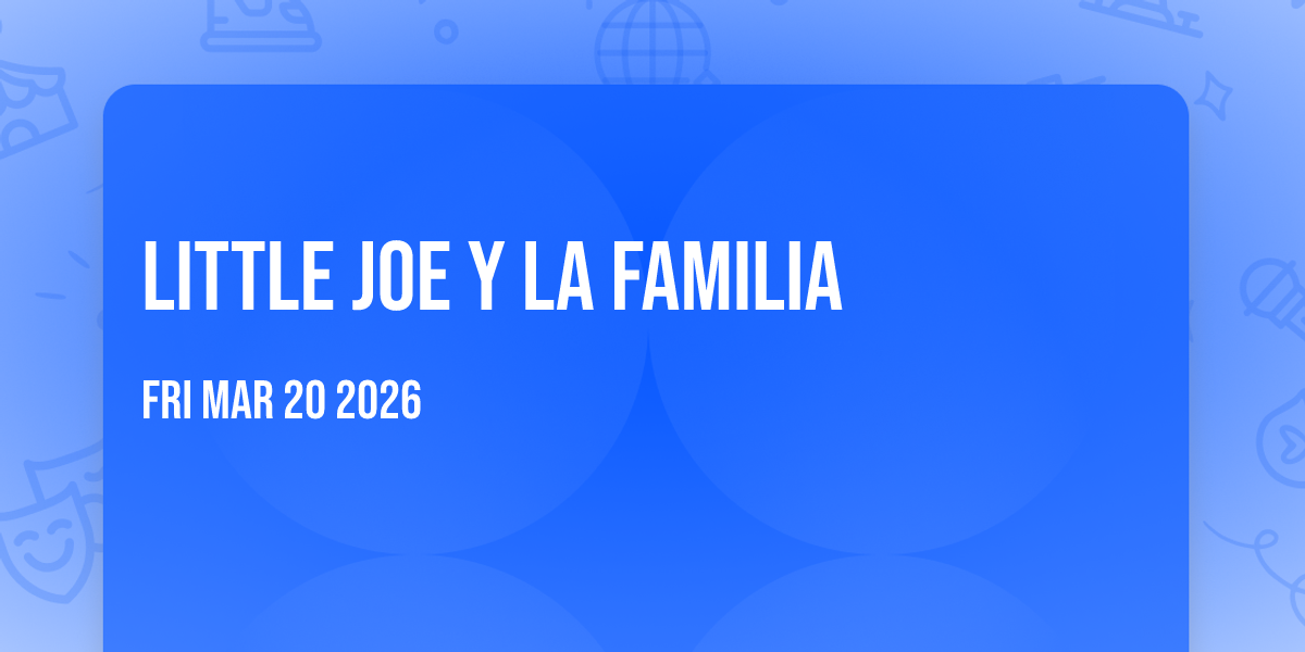 Little Joe Y La Familia
