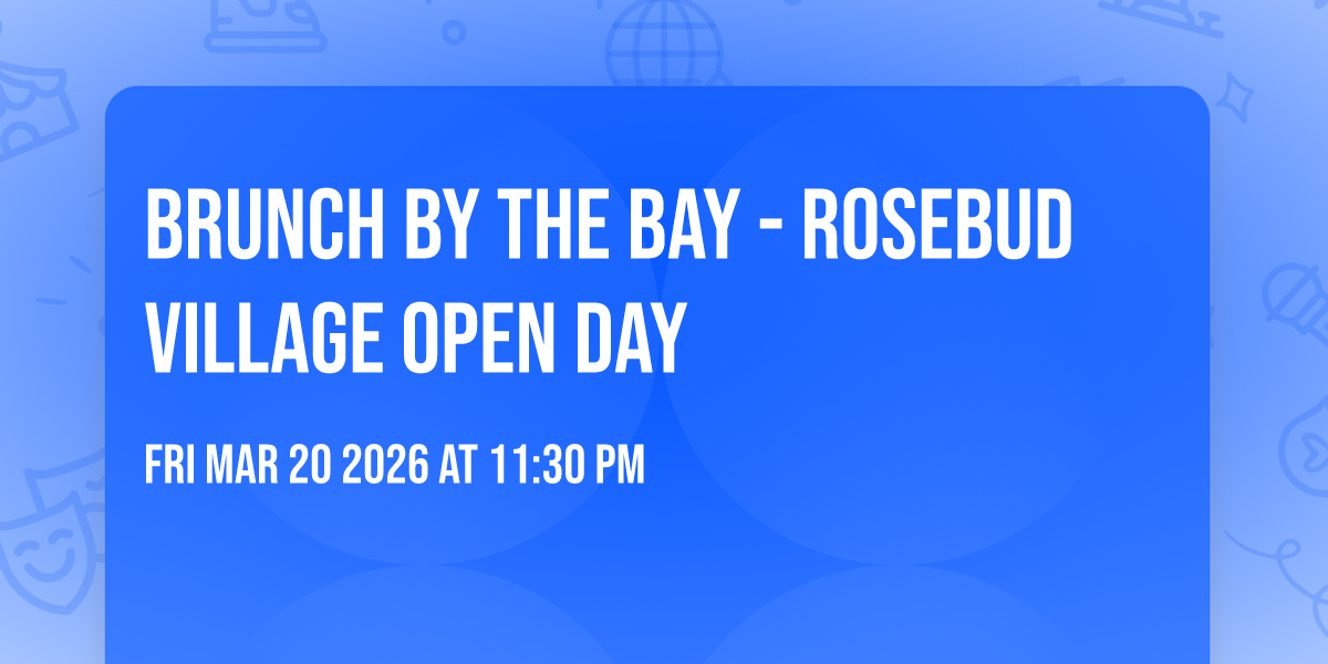 Brunch by the Bay - Rosebud Village Open Day