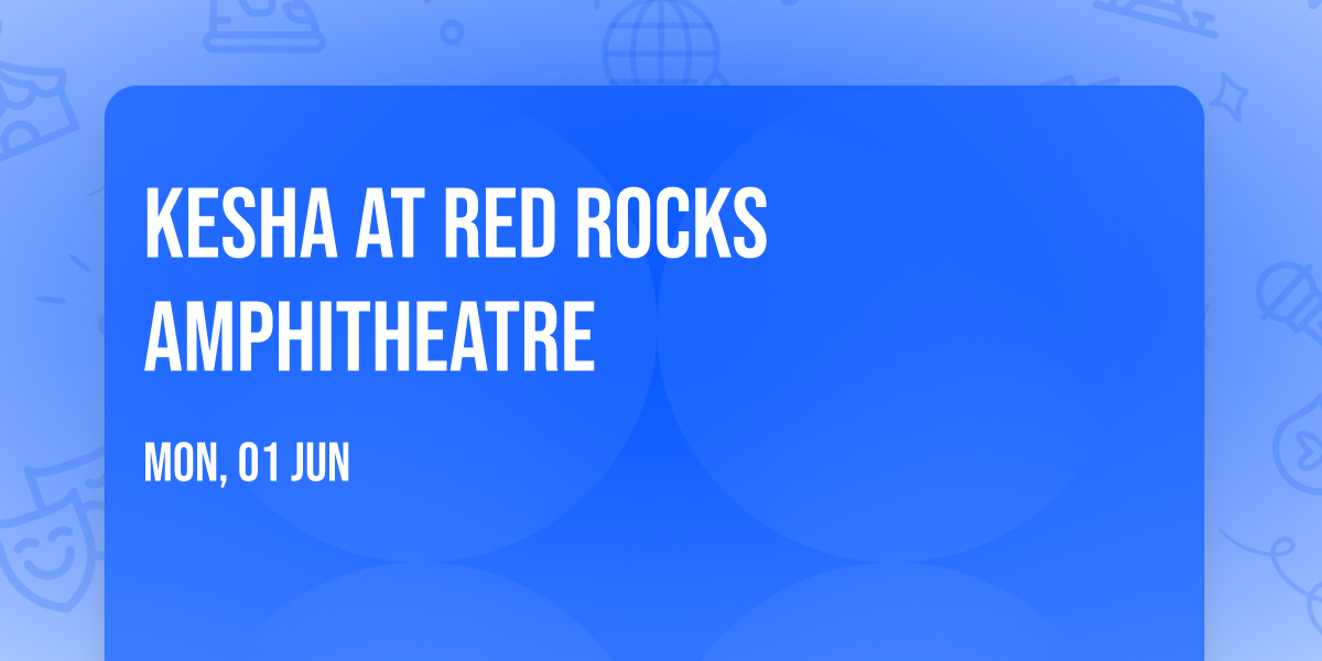 Kesha at Red Rocks Amphitheatre