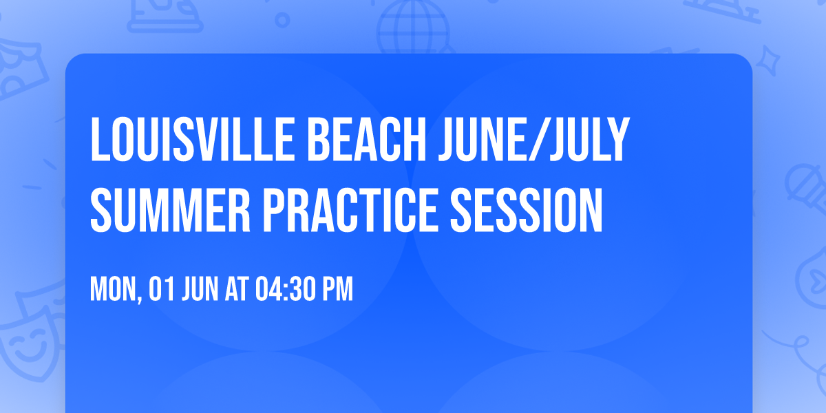 Louisville Beach June\/July Summer Practice Session