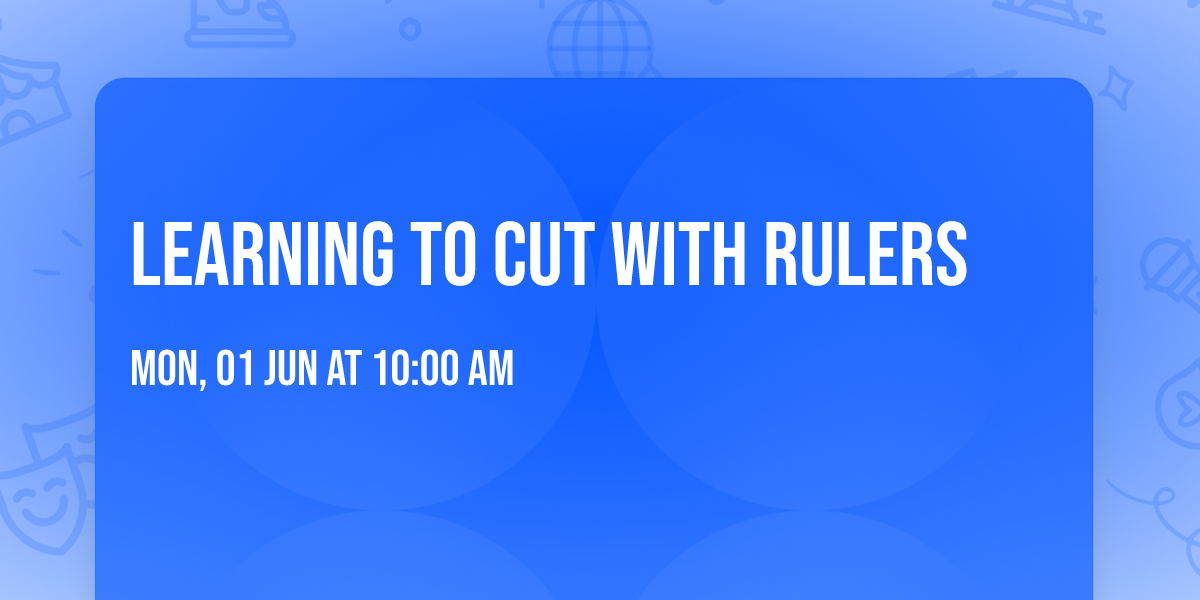 Learning to Cut with Rulers