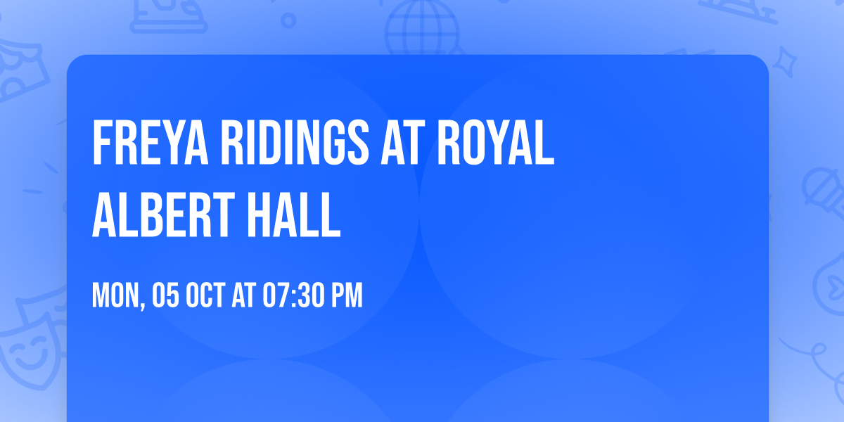 Freya Ridings at Royal Albert Hall