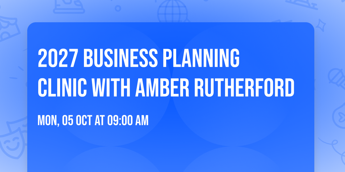 2027 Business Planning Clinic with Amber Rutherford