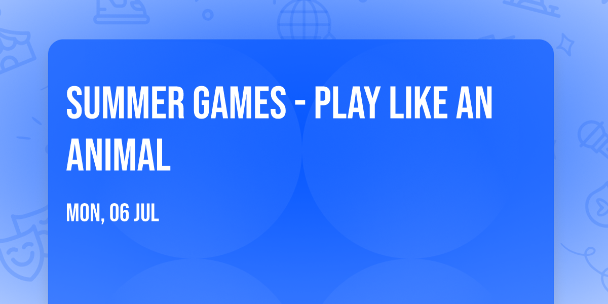 Summer Games \ud83e\udd47 - Play Like an Animal \ud83d\udc19
