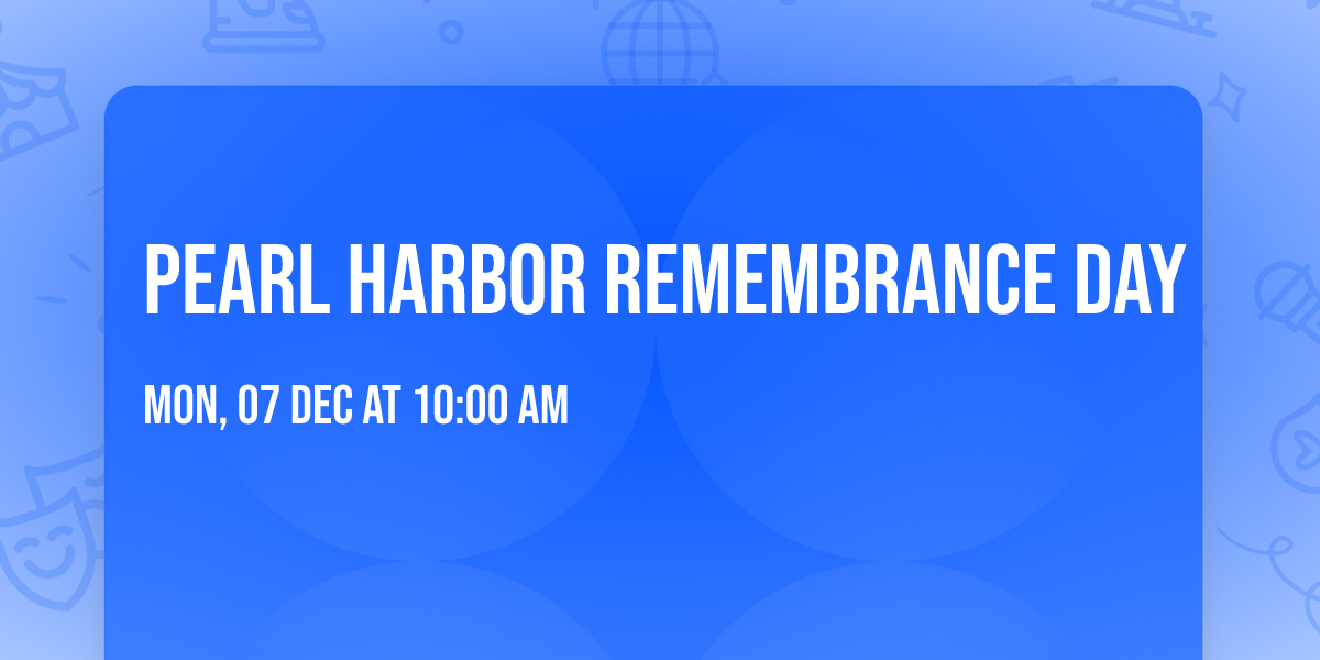 Pearl Harbor Remembrance Day