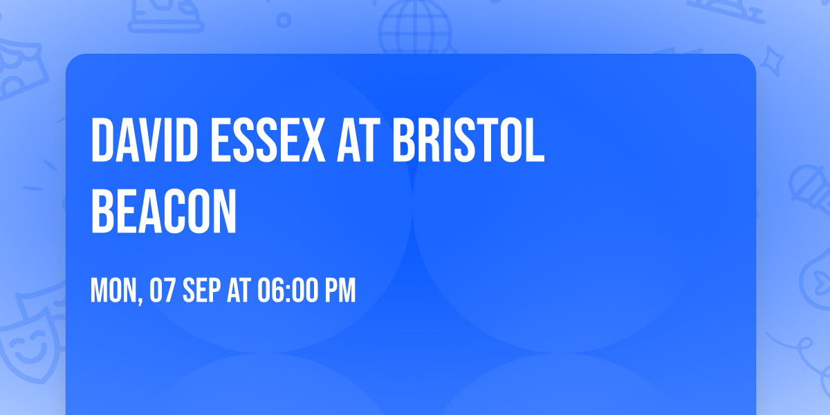 David Essex at Bristol Beacon