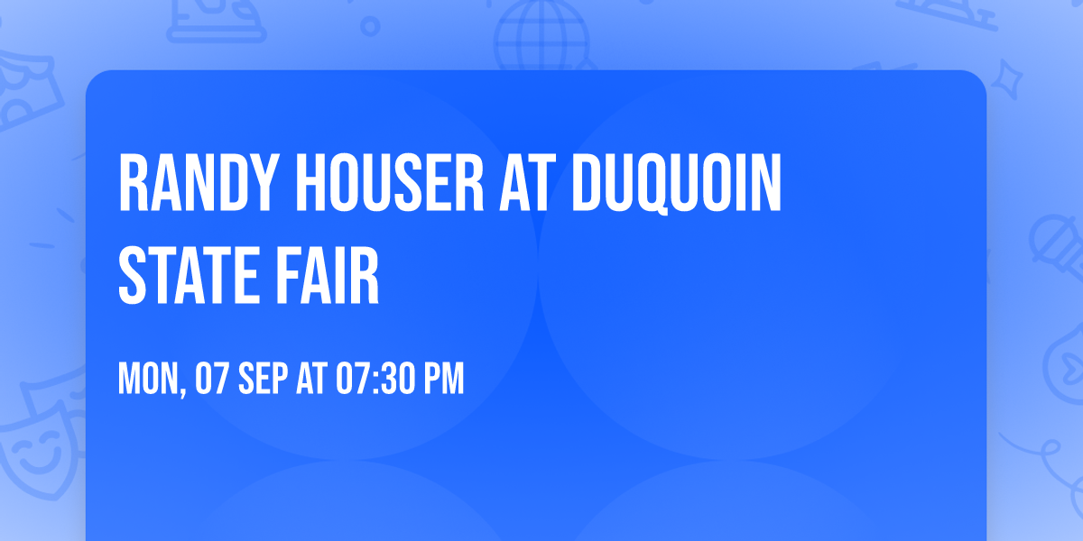 Randy Houser at Duquoin State Fair