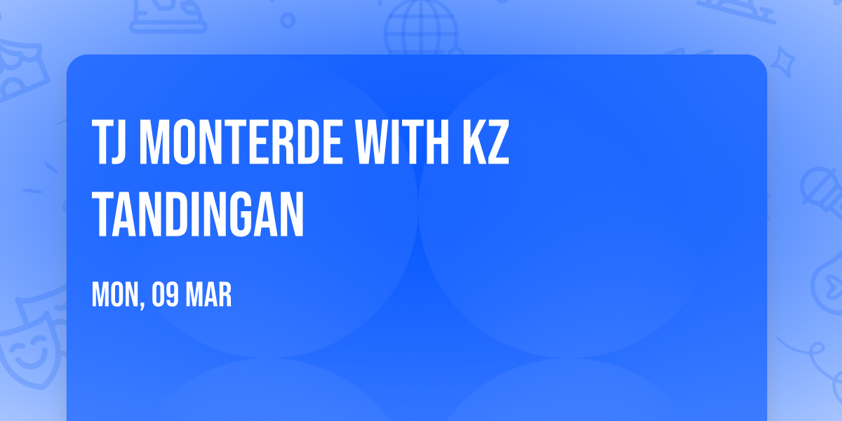 TJ Monterde with KZ Tandingan