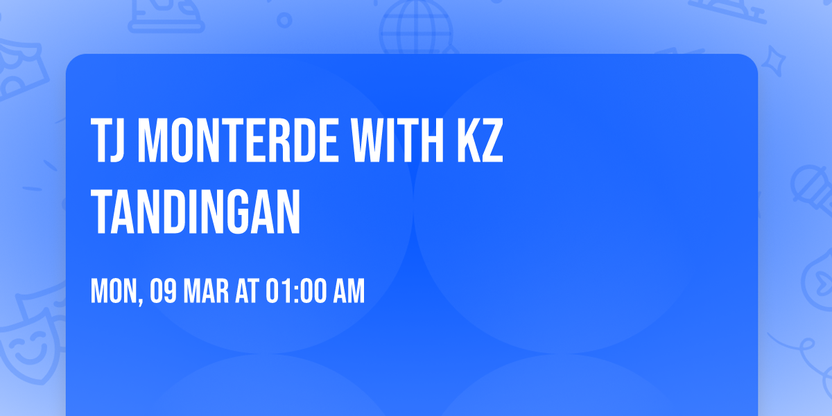 TJ Monterde with KZ Tandingan