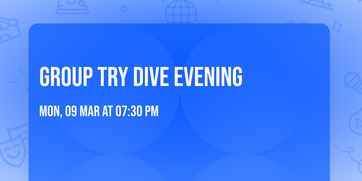 Group Try Dive Evening