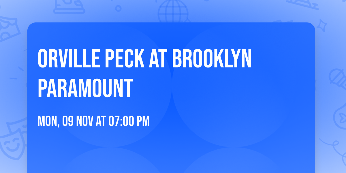 Orville Peck at Brooklyn Paramount