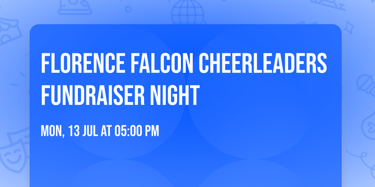 Florence Falcon Cheerleaders Fundraiser Night