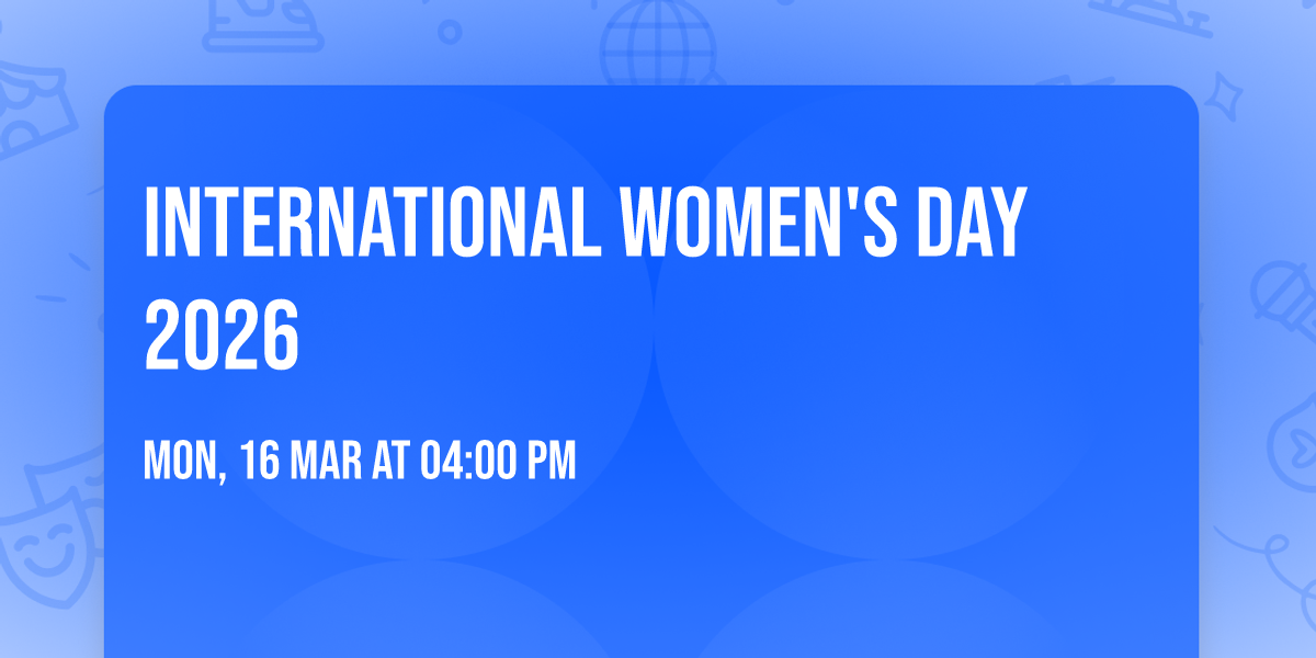 International Women's Day 2026