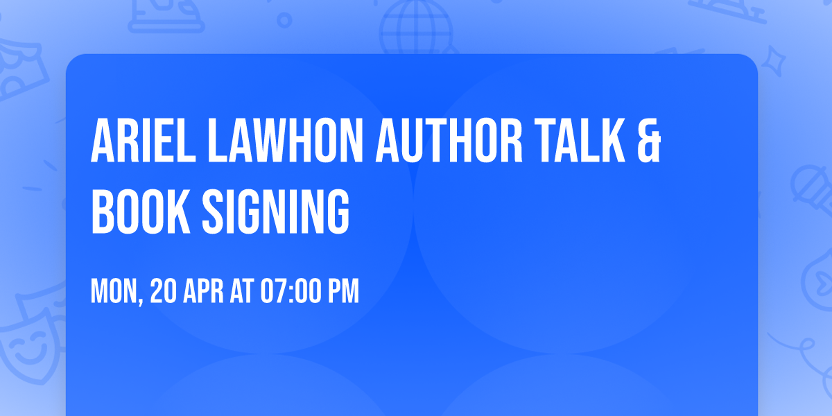 Ariel Lawhon Author Talk & Book Signing 