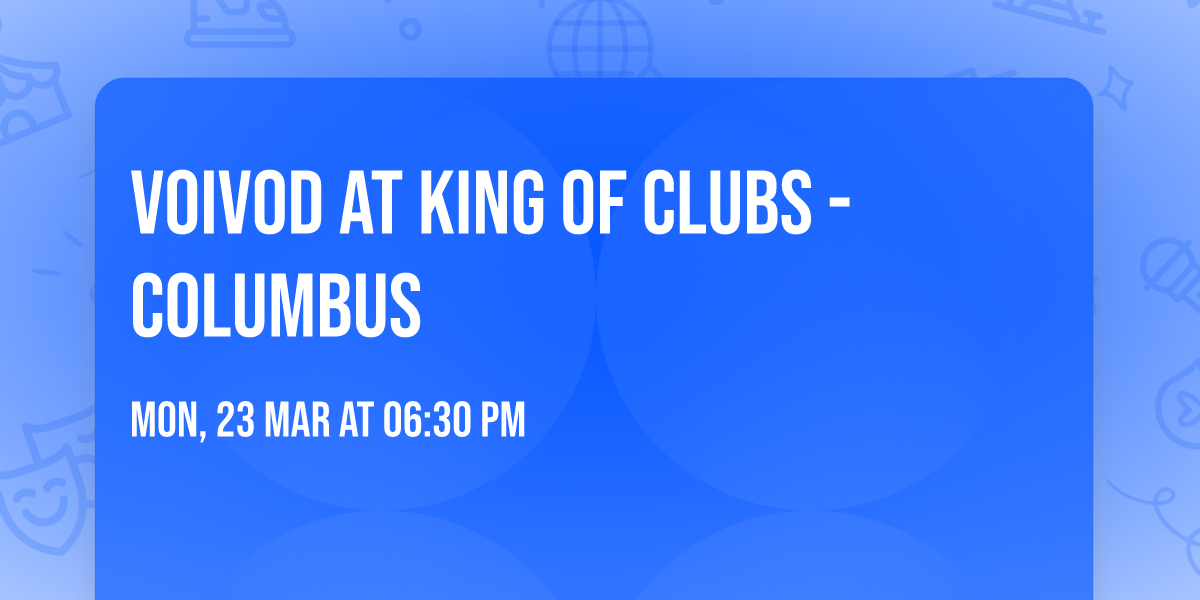 Voivod at King of Clubs - Columbus