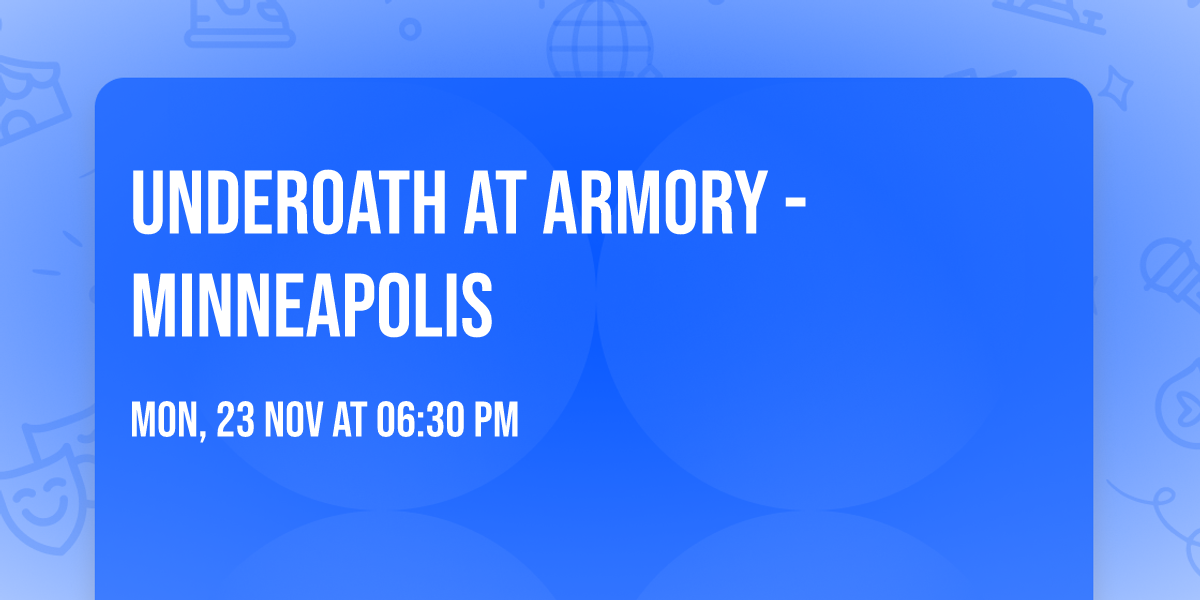 Underoath at Armory - Minneapolis