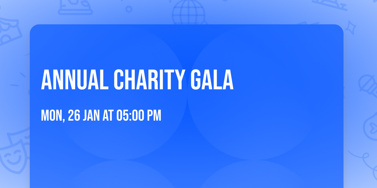Annual Charity Gala