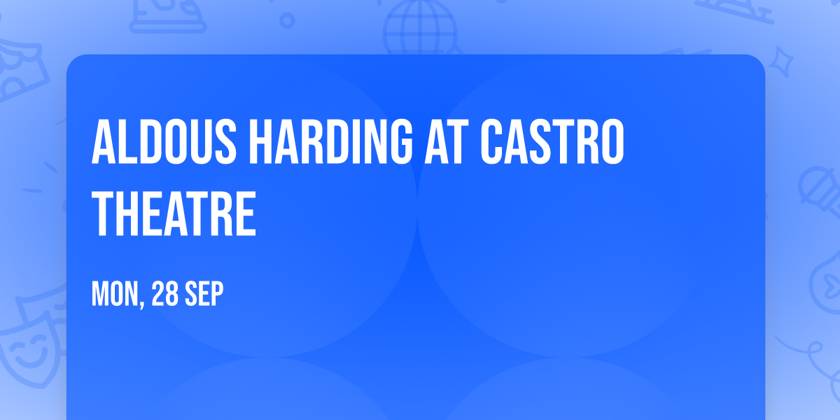 Aldous Harding at Castro Theatre