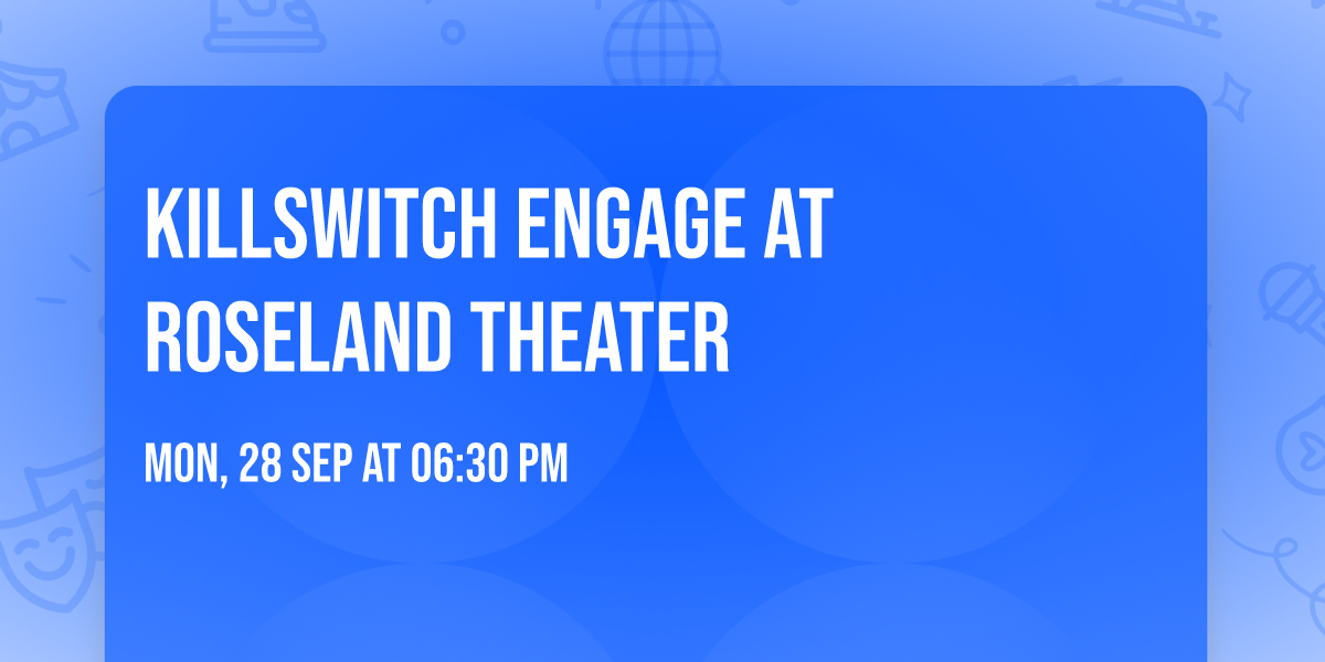 Killswitch Engage at Roseland Theater