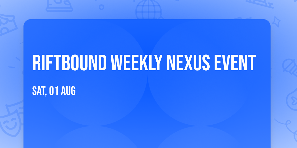 Riftbound Weekly Nexus Event 