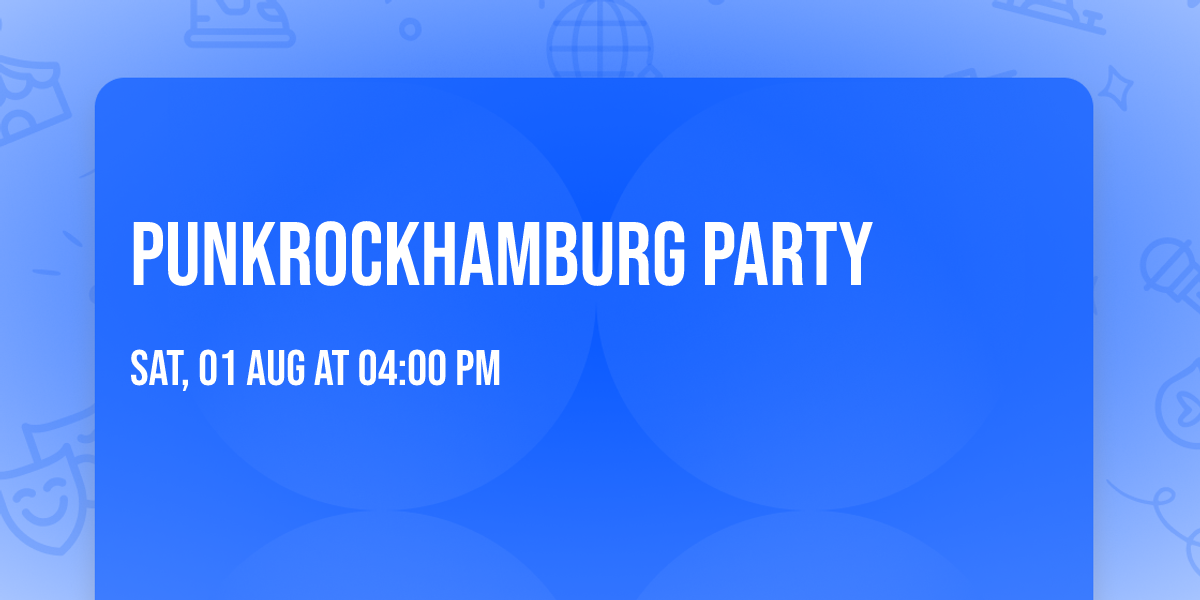 PUNKROCKHAMBURG PARTY