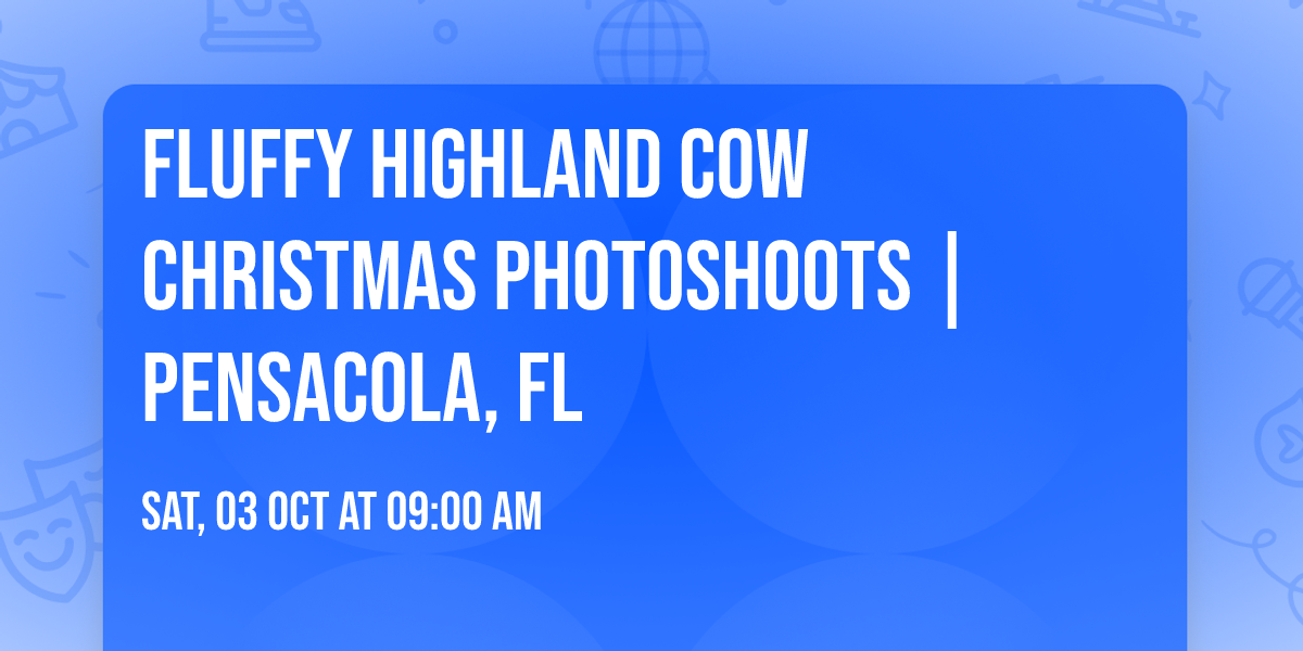 Fluffy Highland Cow Christmas Photoshoots | Pensacola, FL