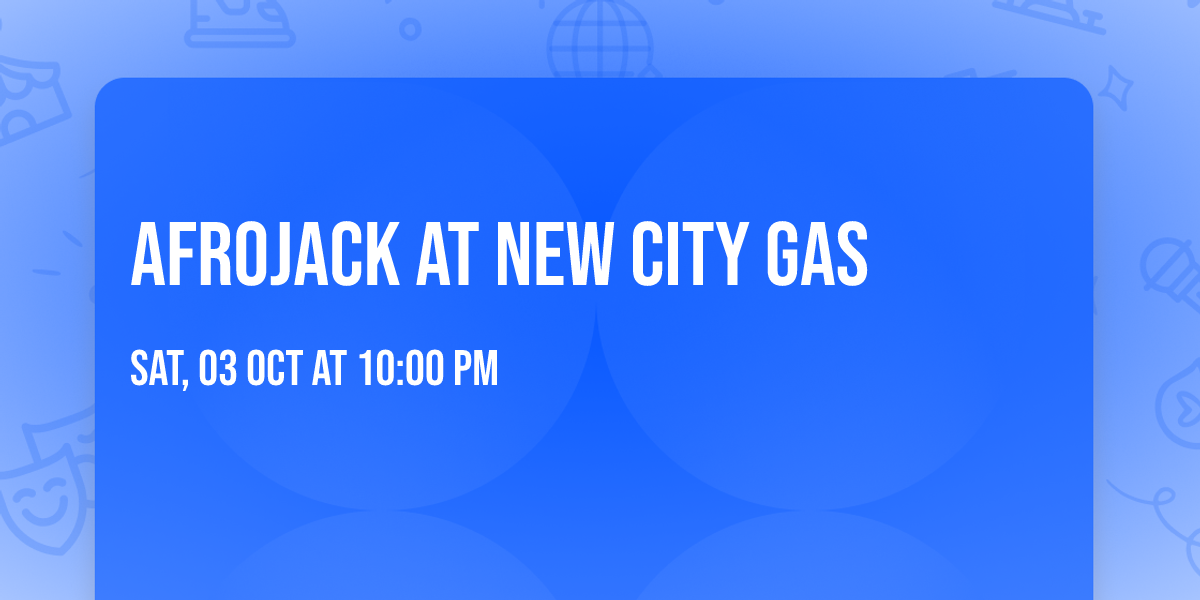 Afrojack at New City Gas