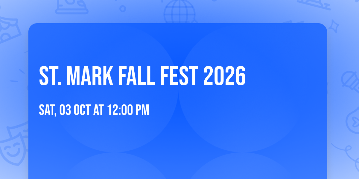St. Mark Fall Fest 2026