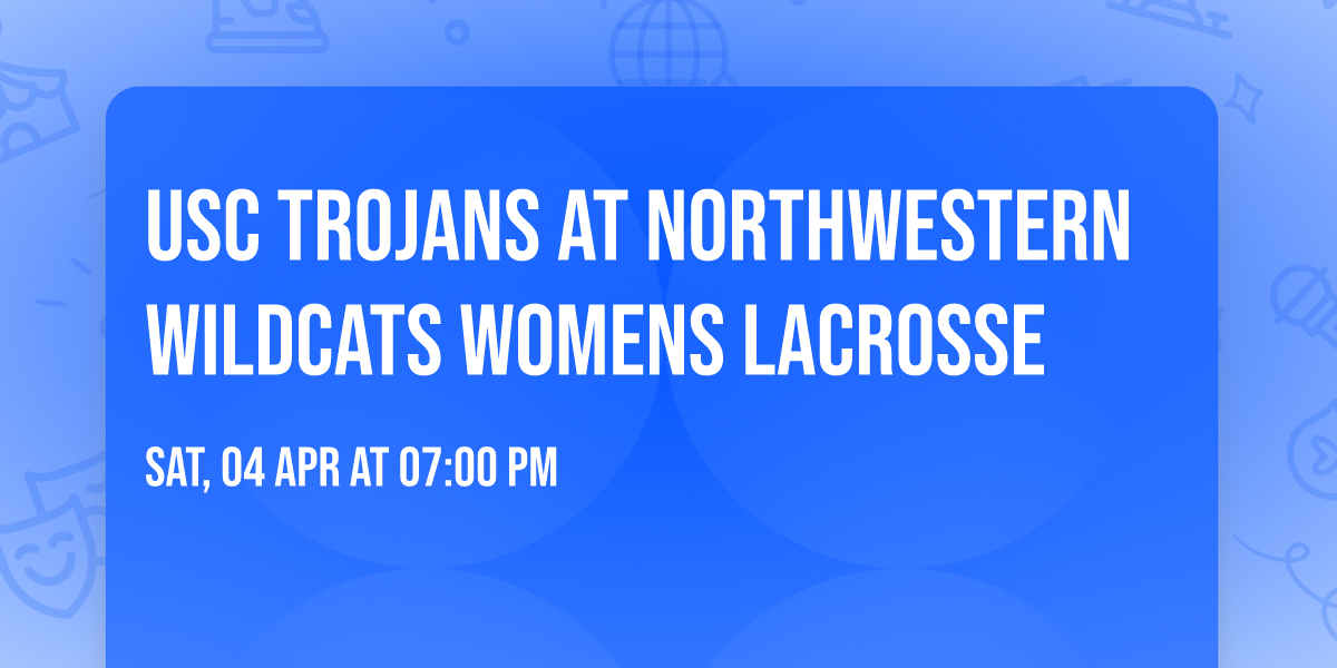 USC Trojans at Northwestern Wildcats Womens Lacrosse