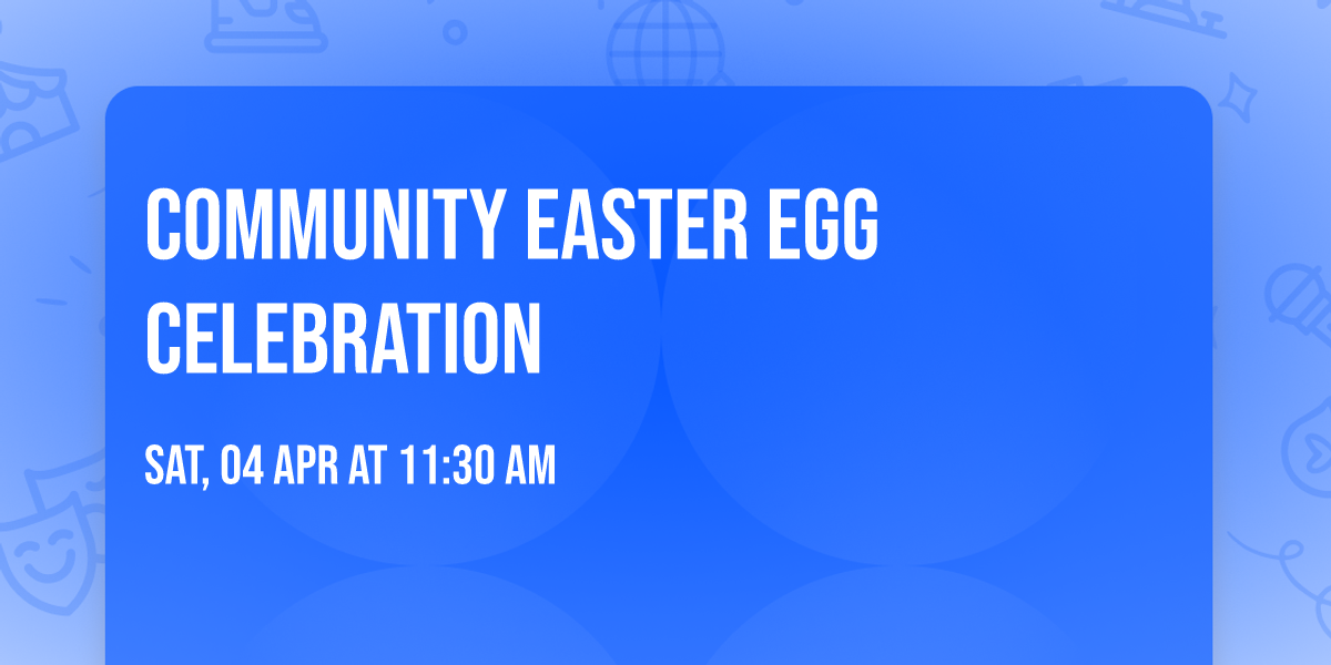 Community easter egg celebration 